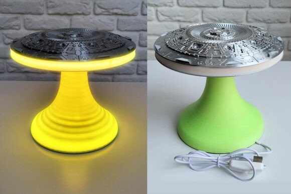 Download 🛸 UFO LED Lamp – Flying Saucer 3D Print - Flying saucer Collection